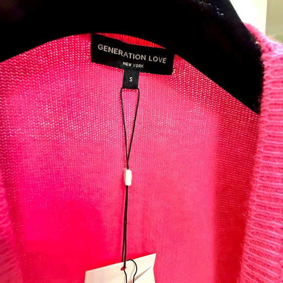 NWT Generation Love Hot pink cardigan in size small. - Picture 8 of 12